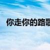 你走你的路歌词陈淑桦（你走你的路歌词）