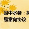 国中水务：拟筹划重大资产重组暨签署股权交易意向协议