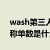 wash第三人称单数怎么写（wash的第三人称单数是什么）