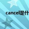 cancel是什么意思（cruise是什么意思）