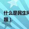 什么是民生问题包括哪些内容（什么是民生问题）
