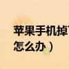 苹果手机掉了怎么办没有ID（苹果手机掉了怎么办）