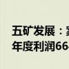 五矿发展：案件进展积极预计增加公司2024年度利润6648万元