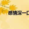 感情深一口闷的意思（感情深一口闷）