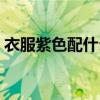 衣服紫色配什么色好看（紫色配什么色好看）