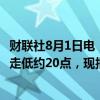 财联社8月1日电，英国央行降息25个基点，英镑兑美元短线走低约20点，现报1.2764。