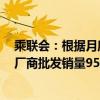 乘联会：根据月度初步数据综合预估7月全国新能源乘用车厂商批发销量95万辆，同比增长29%，环比下降3%。