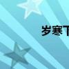 岁寒下一句话（岁寒下一句）