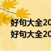 好句大全20字左右关于对初中喜欢的理解（好句大全20字左右）