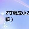 2寸剪成小2寸行不行（二寸能裁割成小二寸嘛）