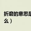 折磨的意思是什么标准答案（折磨的意思是什么）
