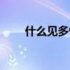 什么见多怪四字词语（什么见多怪）