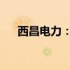 西昌电力：上半年净亏损2552.28万元