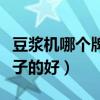 豆浆机哪个牌子的好性价比高（豆浆机哪个牌子的好）