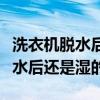 洗衣机脱水后还是湿的要多少钱修（洗衣机脱水后还是湿的）