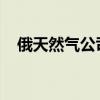 俄天然气公司称继续通过苏扎计量站供气