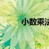 小数乘法和小数除法（小数乘法）