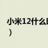 小米12什么时候上市的（小米5什么时候上市）