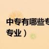 中专有哪些专业可以选适合女生（中专有哪些专业）