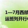 1—7月西部陆海新通道（北部湾港）铁海联运班列开行6529列