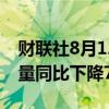 财联社8月12日电，印度尼西亚7月份汽车销量同比下降7.9%。