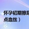 怀孕初期擦尿一点血丝图片（怀孕初期擦尿一点血丝）
