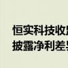 恒实科技收监管函 业绩预告预计净利与年报披露净利差异较大