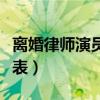 离婚律师演员表全部演员介绍（离婚律师演员表）