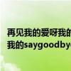 再见我的爱呀我的say goodbye是什么意思（再见我的爱呀我的saygoodbye）