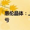 惠伦晶体：上半年净利润258.14万元 同比扭亏
