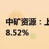中矿资源：上半年净利润4.73亿元 同比下降68.52%
