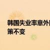 韩国失业率意外降至10月以来最低 韩国央行下周或维持政策不变