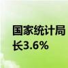 国家统计局：1—7月份全国固定资产投资增长3.6%