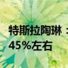 特斯拉陶琳：上海储能超级工厂建设进度已达45%左右