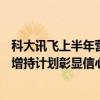 科大讯飞上半年营收、毛利增双双增长19%，科大讯飞高管增持计划彰显信心