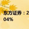 东方证券：2024年上半年净利润同比增长11.04%