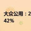 大众公用：2024年上半年净利润同比下降74.42%