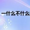 一什么不什么的成语（一什么一什么的成语）