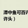 潭中鱼可百许头的可是什么意思（谭中鱼可百许头）