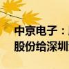 中京电子：股东香港中扬拟转让5.06%公司股份给深圳润远