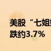 美股“七姐妹”｜英伟达收跌超9.5%谷歌A跌约3.7%