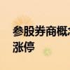 参股券商概念走强 大众交通、华茂股份双双涨停