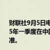 财联社9月5日电，特斯拉美股盘前涨逾2.5%，公司预计2025年一季度在中国和欧洲提供全自动驾驶(FSD)，有待监管批准。