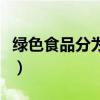 绿色食品分为几级和几级（绿色食品分为几级）