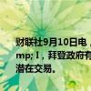 财联社9月10日电，美国联邦贸易委员会（FTC）告知Seven &amp; I，拜登政府有意借反垄断顾虑调查该公司由Couche-Tard并购的潜在交易。