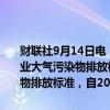 财联社9月14日电，上海市政府同意《涂料、油墨及其类似产品制造工业大气污染物排放标准》（DB31/881—2024），作为本市地方污染物排放标准，自2024年1