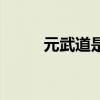元武道是否存在（元武道是什么）
