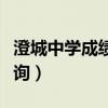 澄城中学成绩查询系统入口（澄城中学成绩查询）