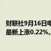 财联社9月16日电，MSCI新兴市场货币指数触及纪录高位，最新上涨0.22%。