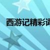 西游记精彩词句（西游记好词好句及感悟）